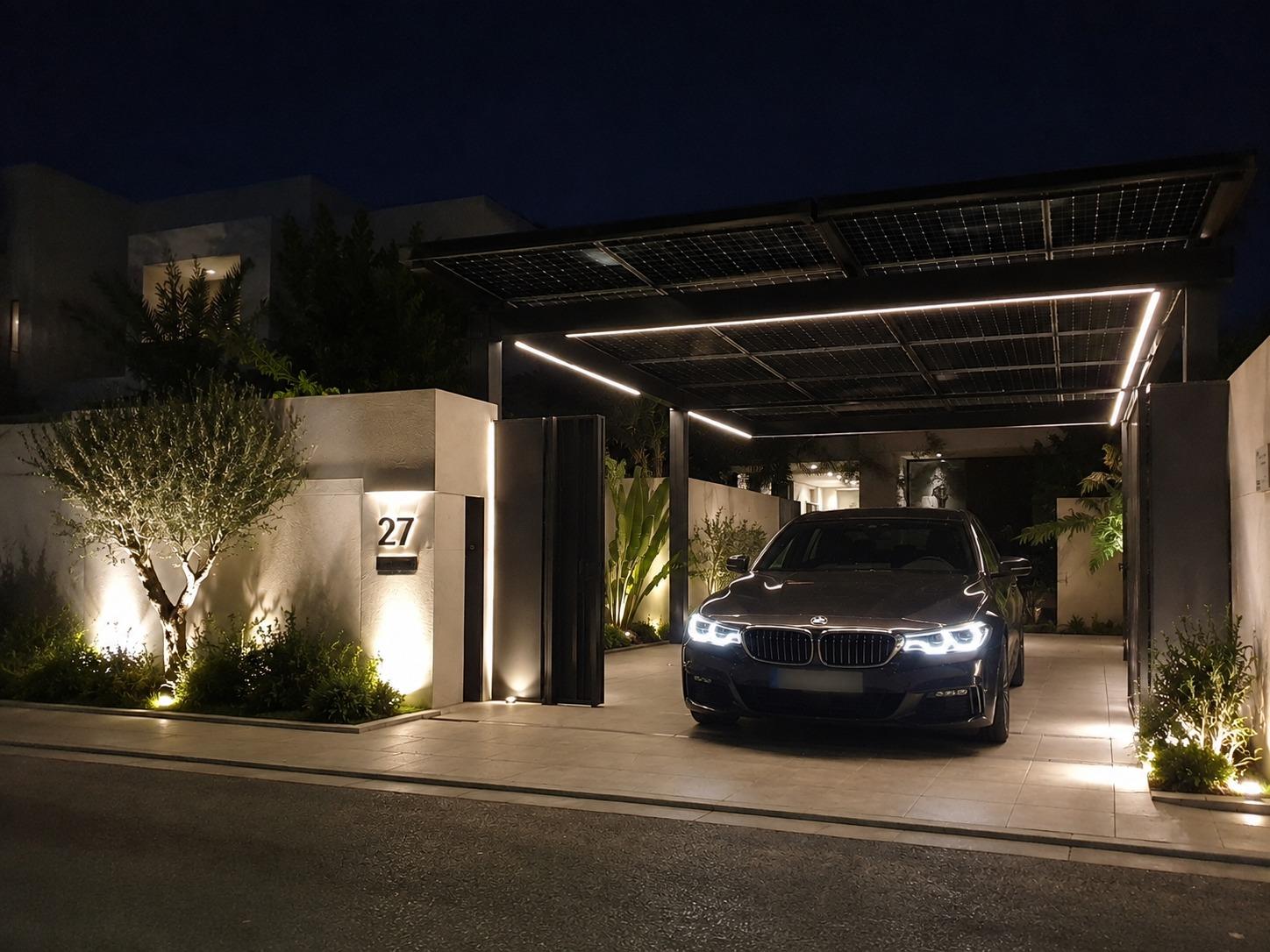 Villa contemporaine conçue par un architecte avec solaire intégré